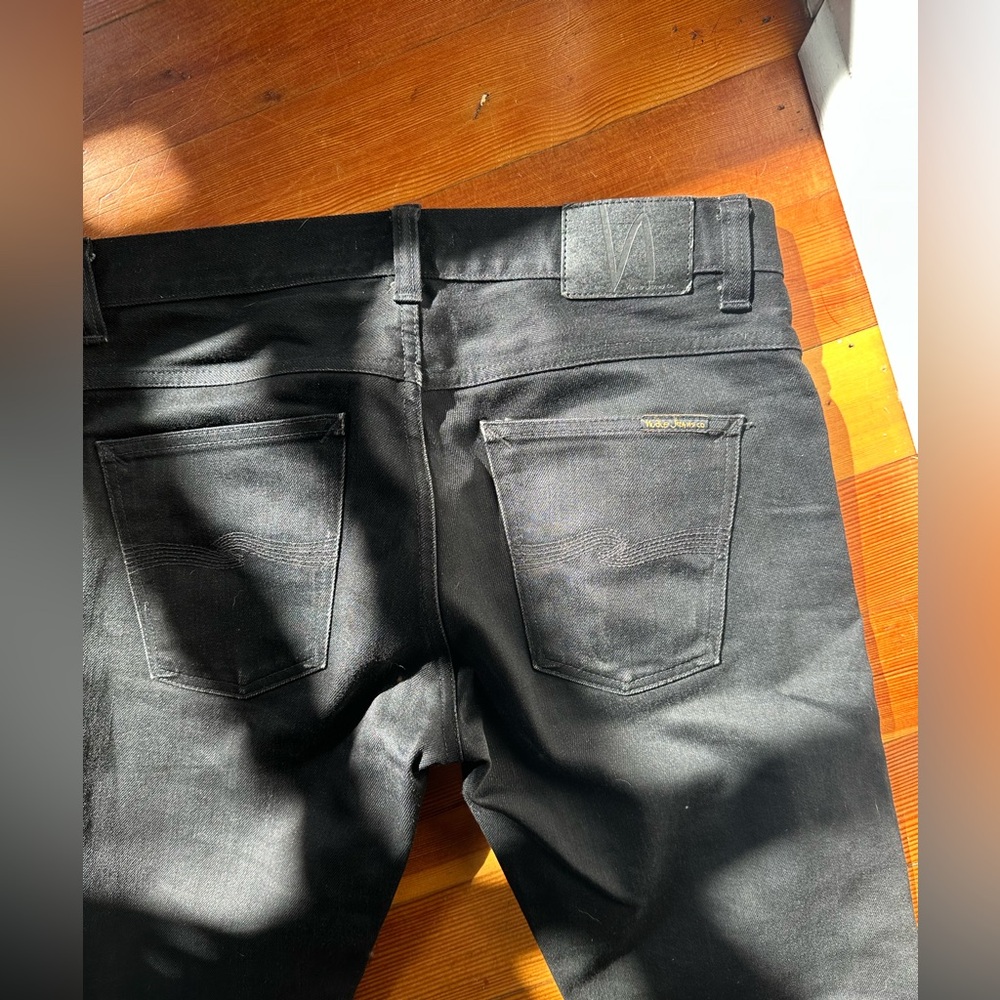 Nudie Jeans - Lean Dean Dry Black Selvage sz 32